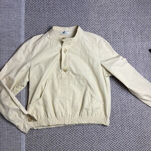 Vintage Women's Sz M 40 Water Repellent Pullover  Yellow Spain Induyco Brand